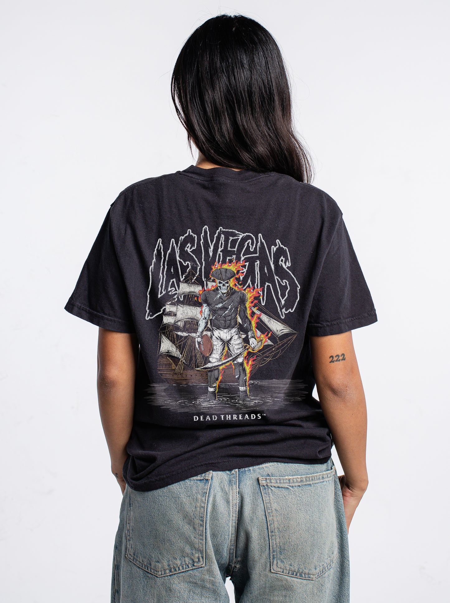 LAS VEGAS FOOTBALL v2 - “3 SKULL” PREMIUM T-SHIRT