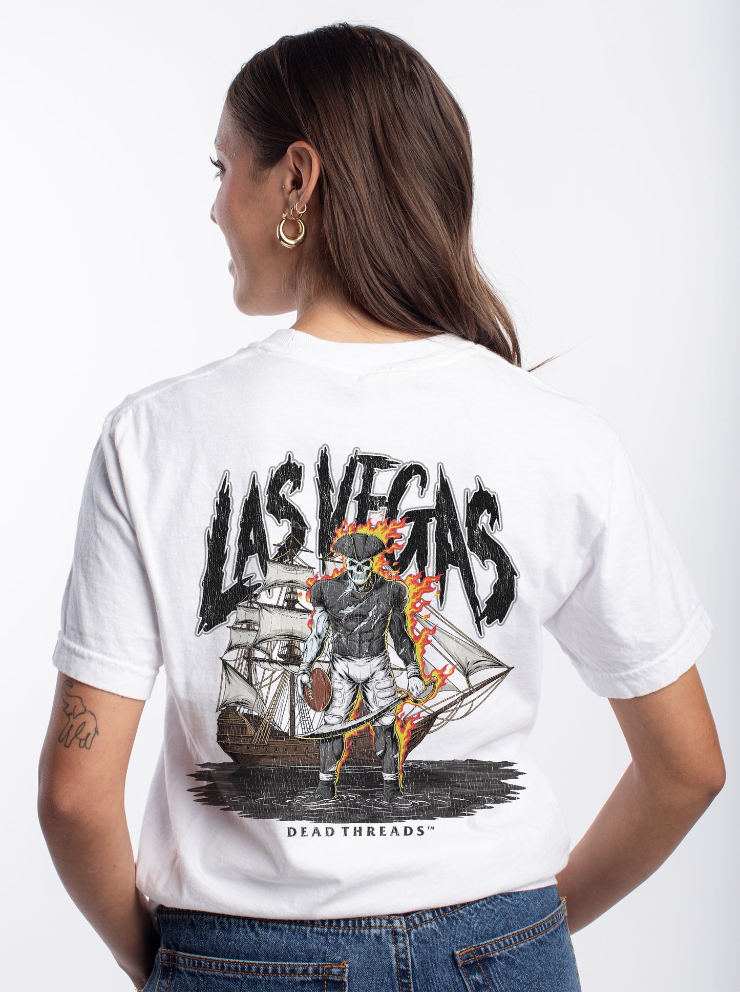 LAS VEGAS FOOTBALL v2 - “3 SKULL” PREMIUM T-SHIRT