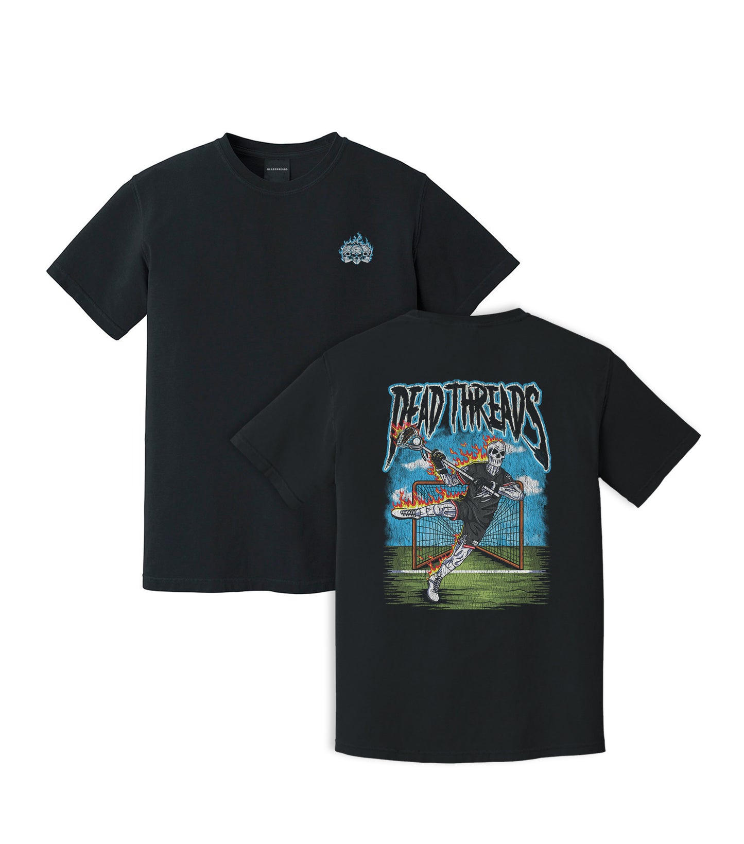 LAX TO THE BONE - “3 SKULL” PREMIUM T-SHIRT