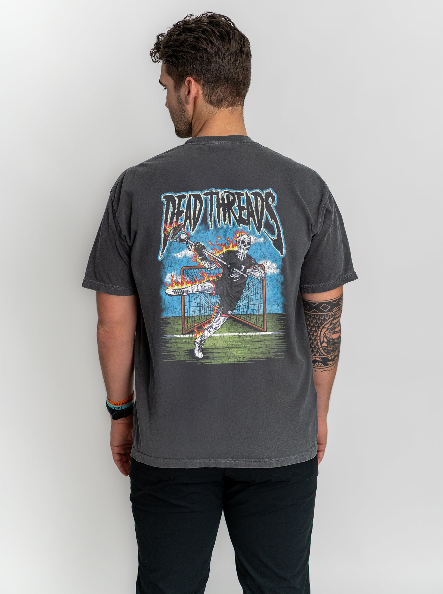 LAX TO THE BONE - “3 SKULL” PREMIUM T-SHIRT