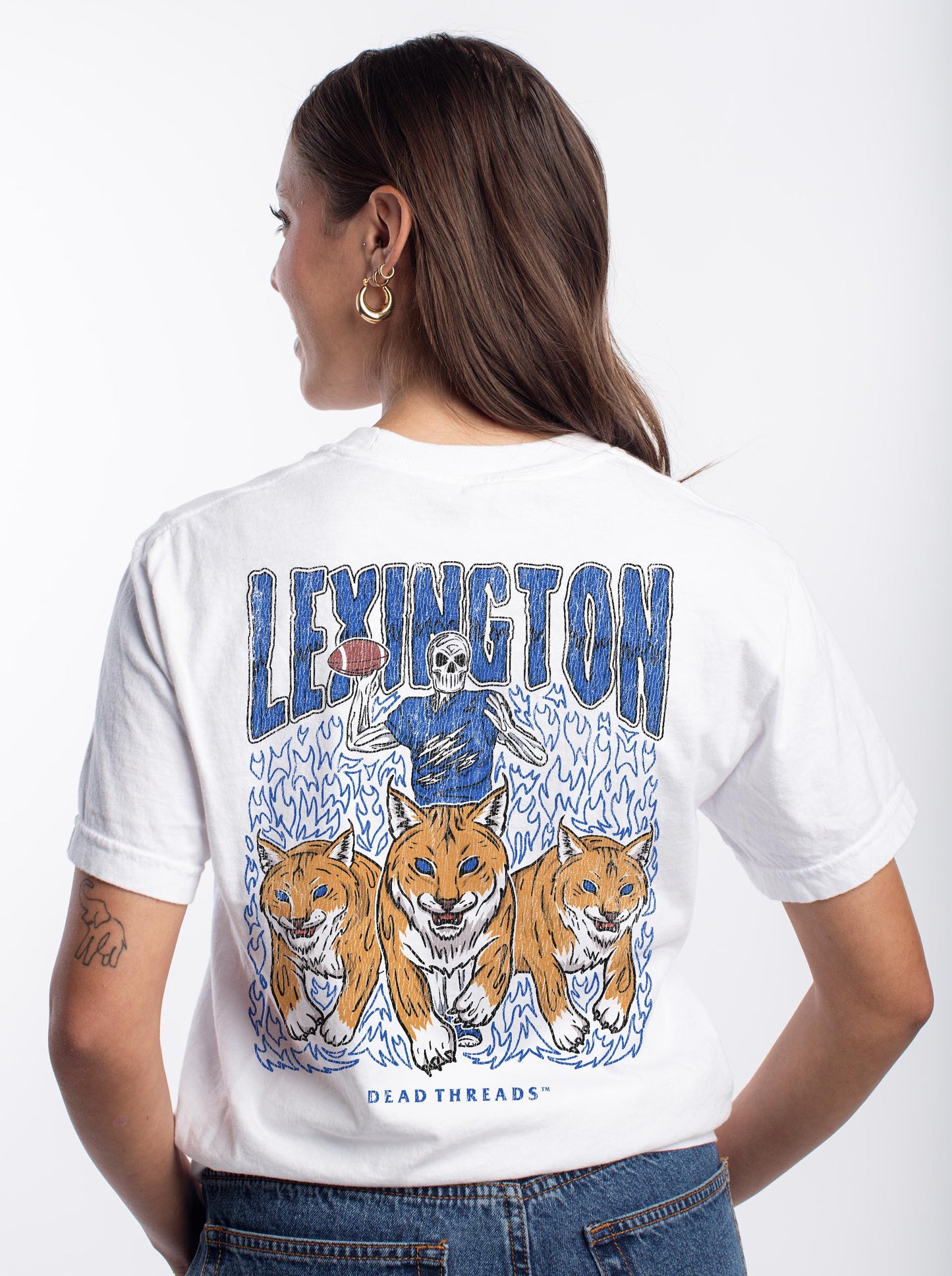 LEXINGTON FOOTBALL - “3 SKULL” PREMIUM T-SHIRT