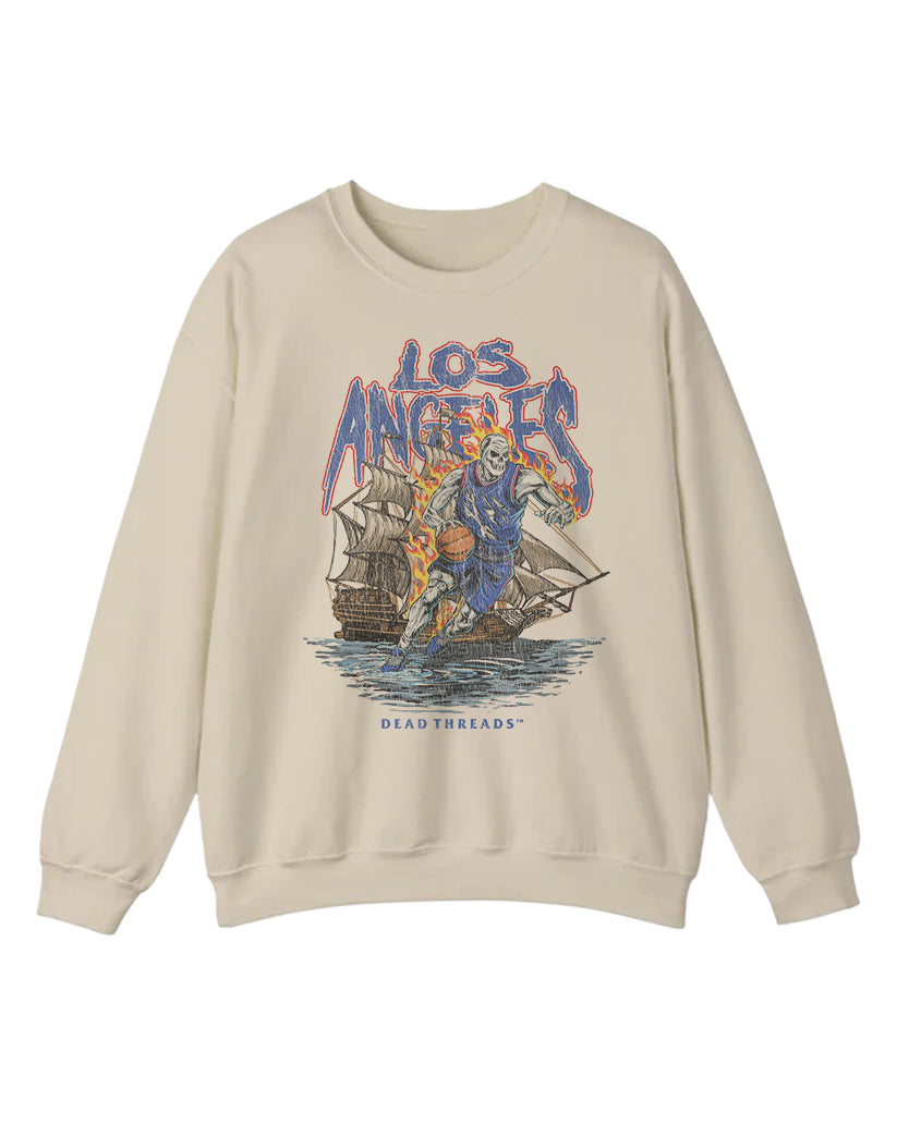 LOS ANGELES BASKETBALL v2 CREWNECK SWEATSHIRT