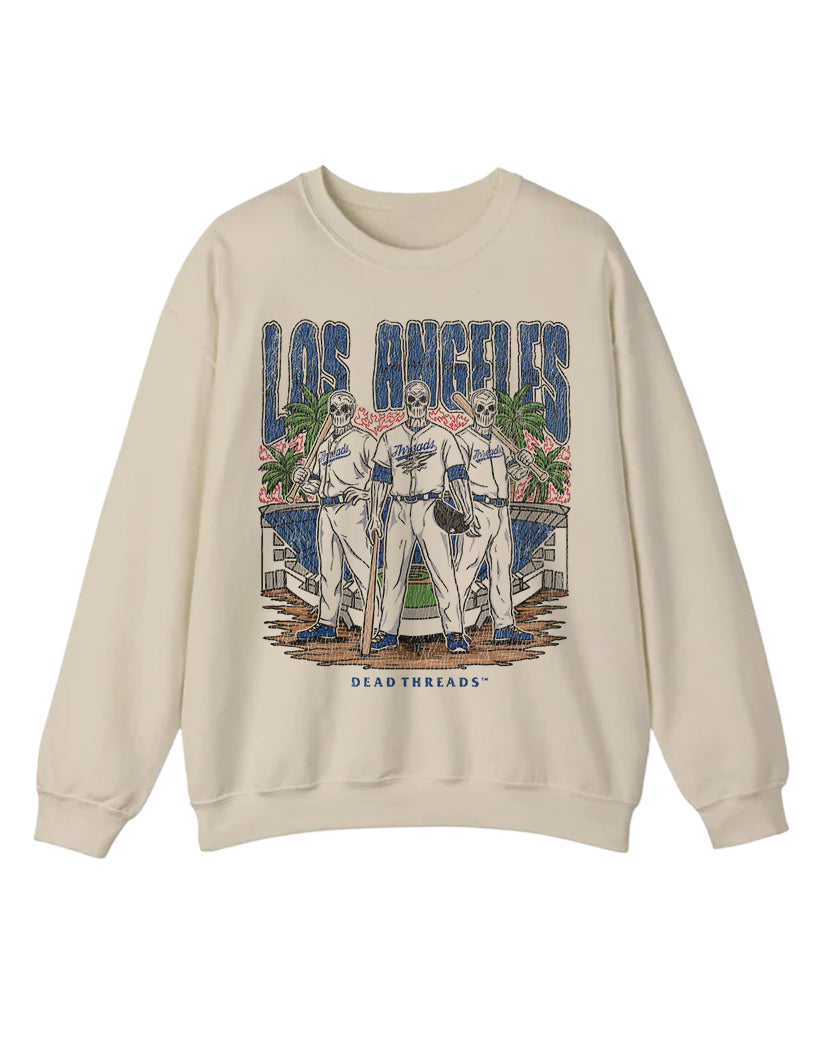 LOS ANGELES "BLUE" BASEBALL CREWNECK SWEATSHIRT