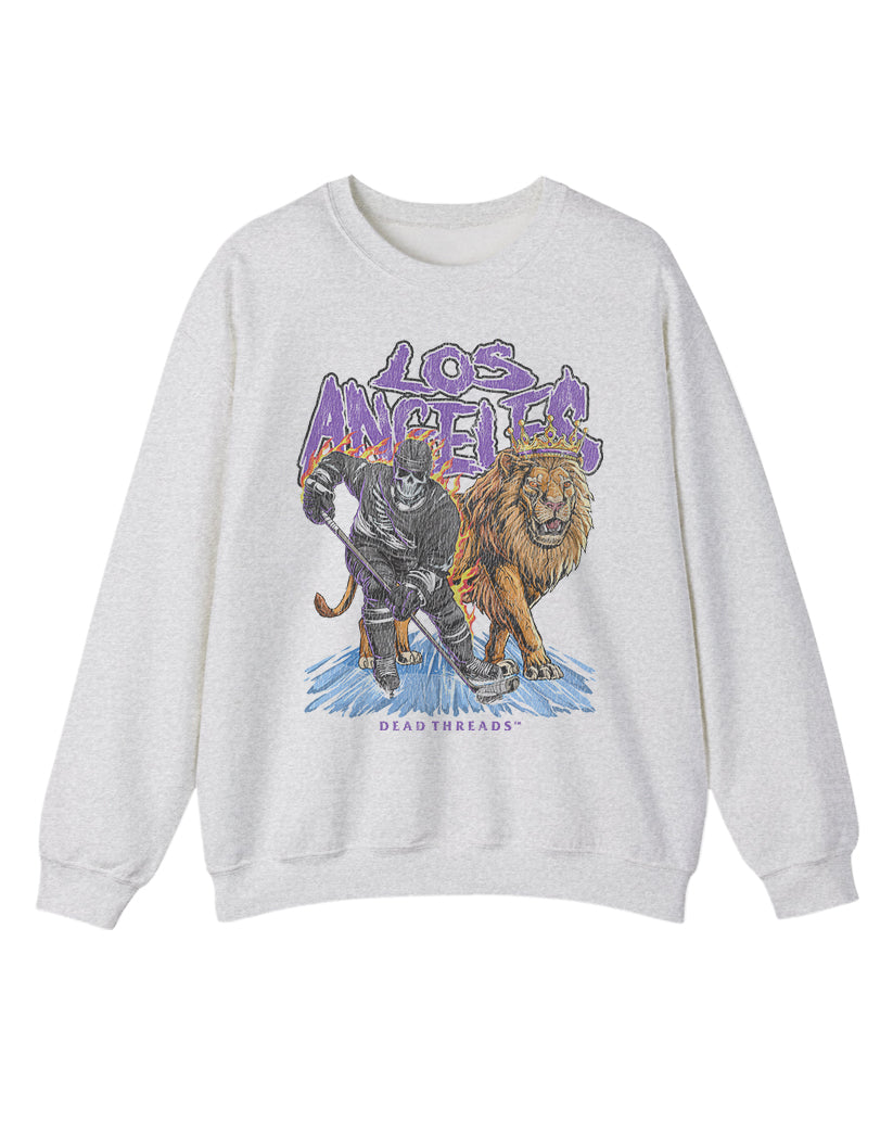 LOS ANGELES HOCKEY CREWNECK SWEATSHIRT