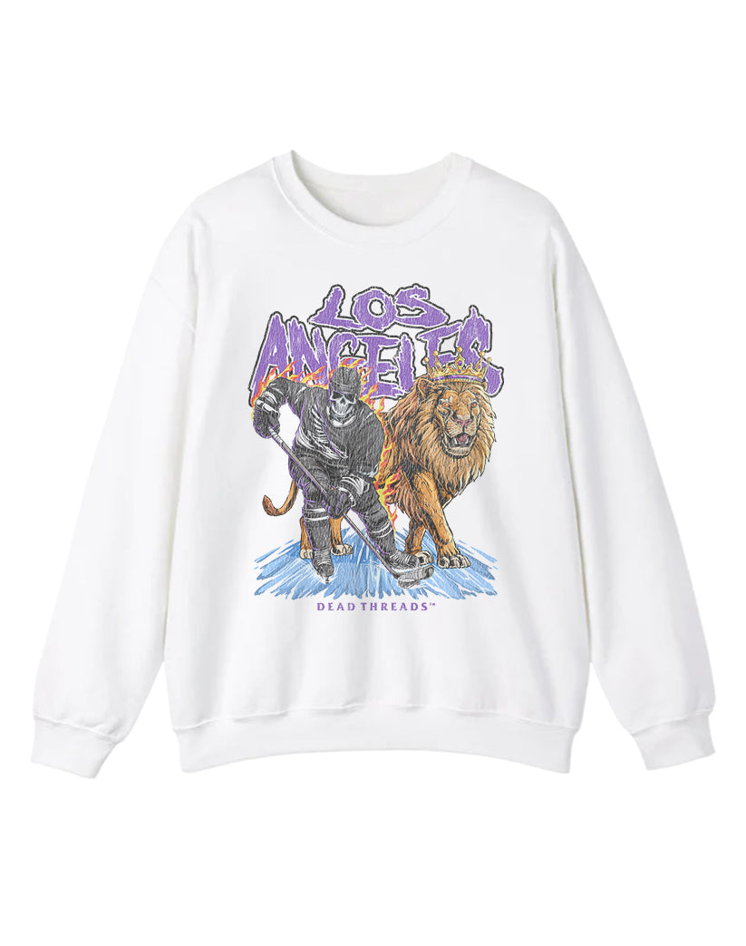 LOS ANGELES HOCKEY CREWNECK SWEATSHIRT