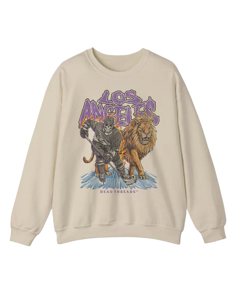 LOS ANGELES HOCKEY CREWNECK SWEATSHIRT