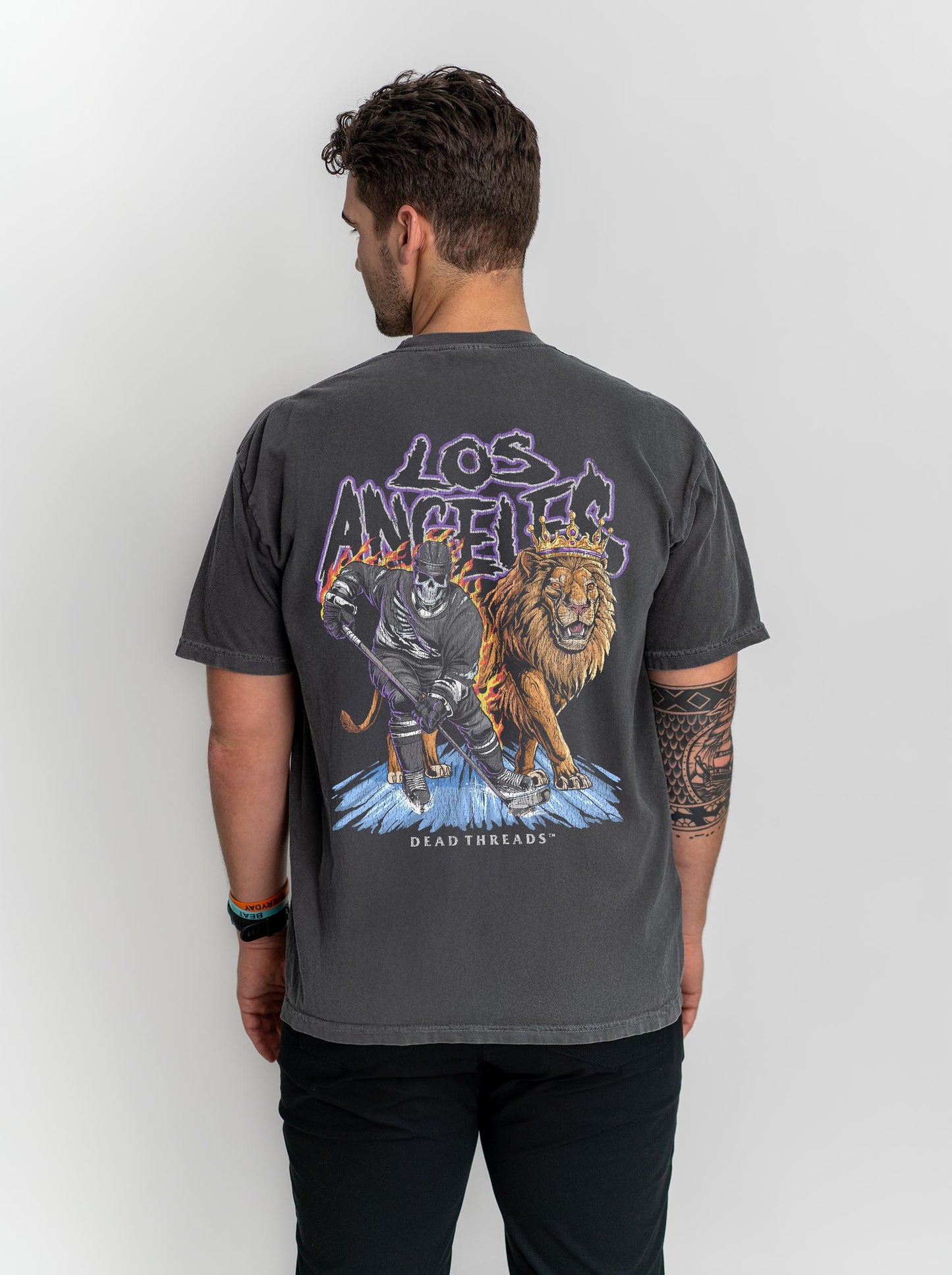 LOS ANGELES HOCKEY - “3 SKULL” PREMIUM T-SHIRT