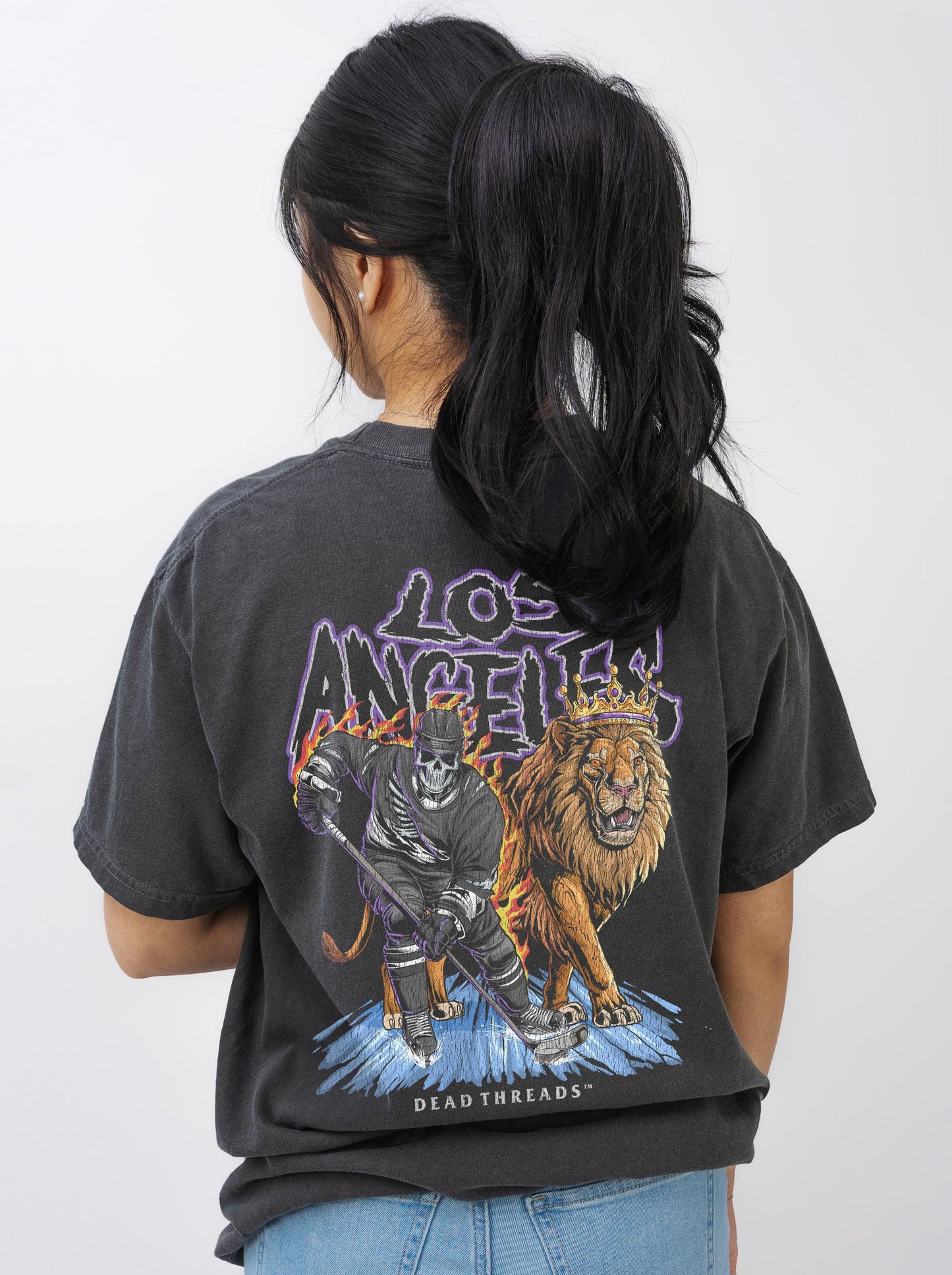 LOS ANGELES HOCKEY - “3 SKULL” PREMIUM T-SHIRT