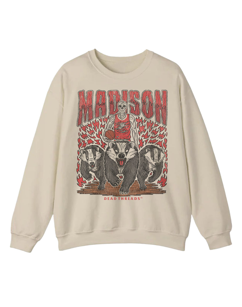 MADISON BASKETBALL CREWNECK SWEATSHIRT