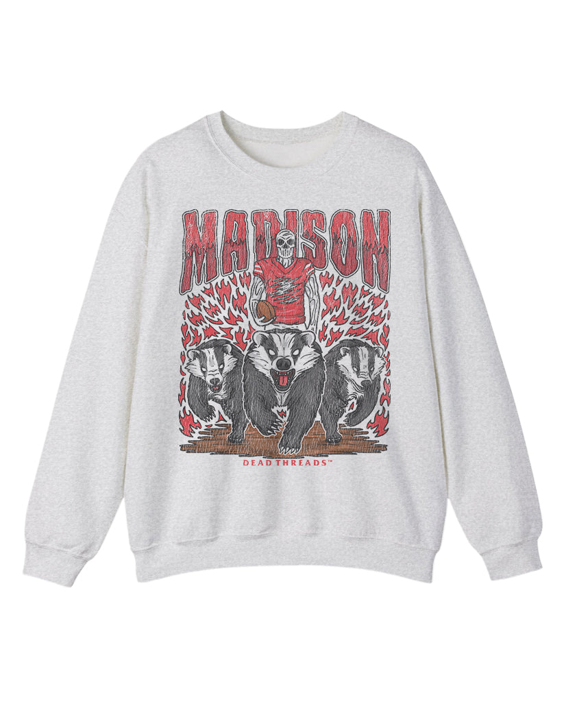 MADISON FOOTBALL CREWNECK SWEATSHIRT