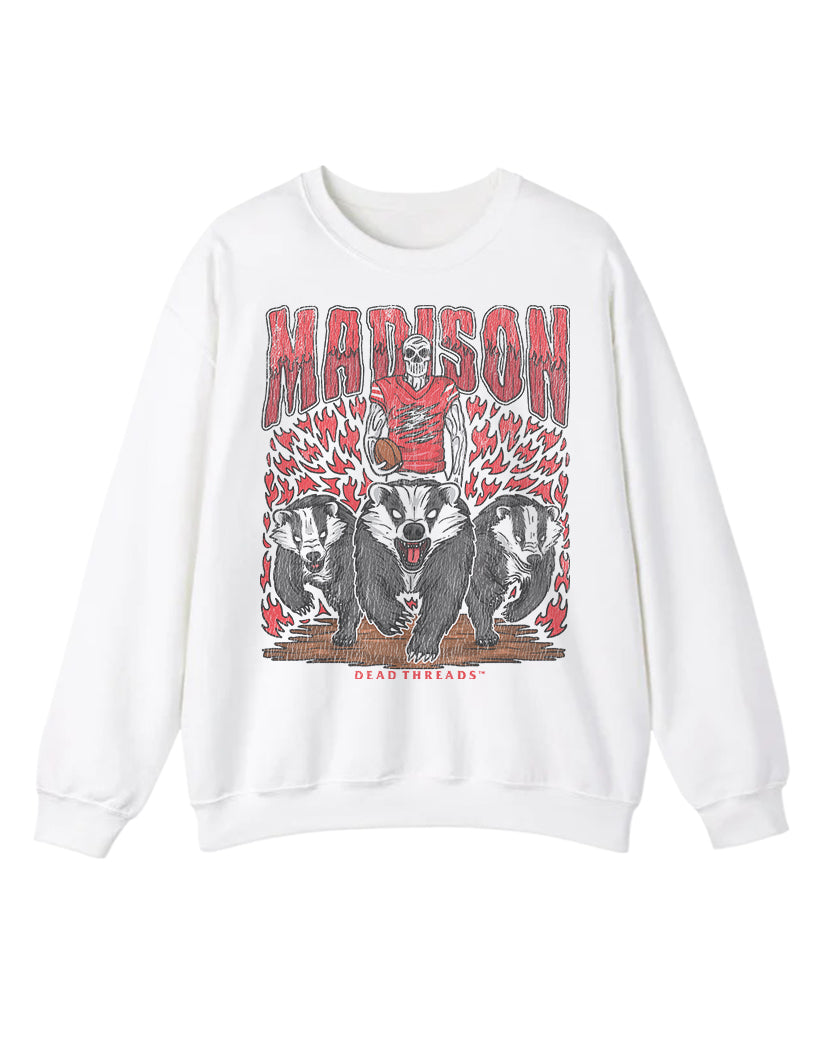 MADISON FOOTBALL CREWNECK SWEATSHIRT