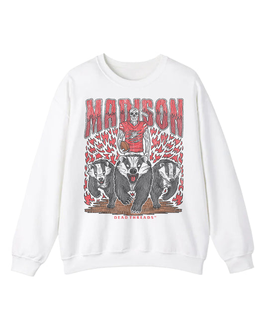 MADISON FOOTBALL CREWNECK SWEATSHIRT