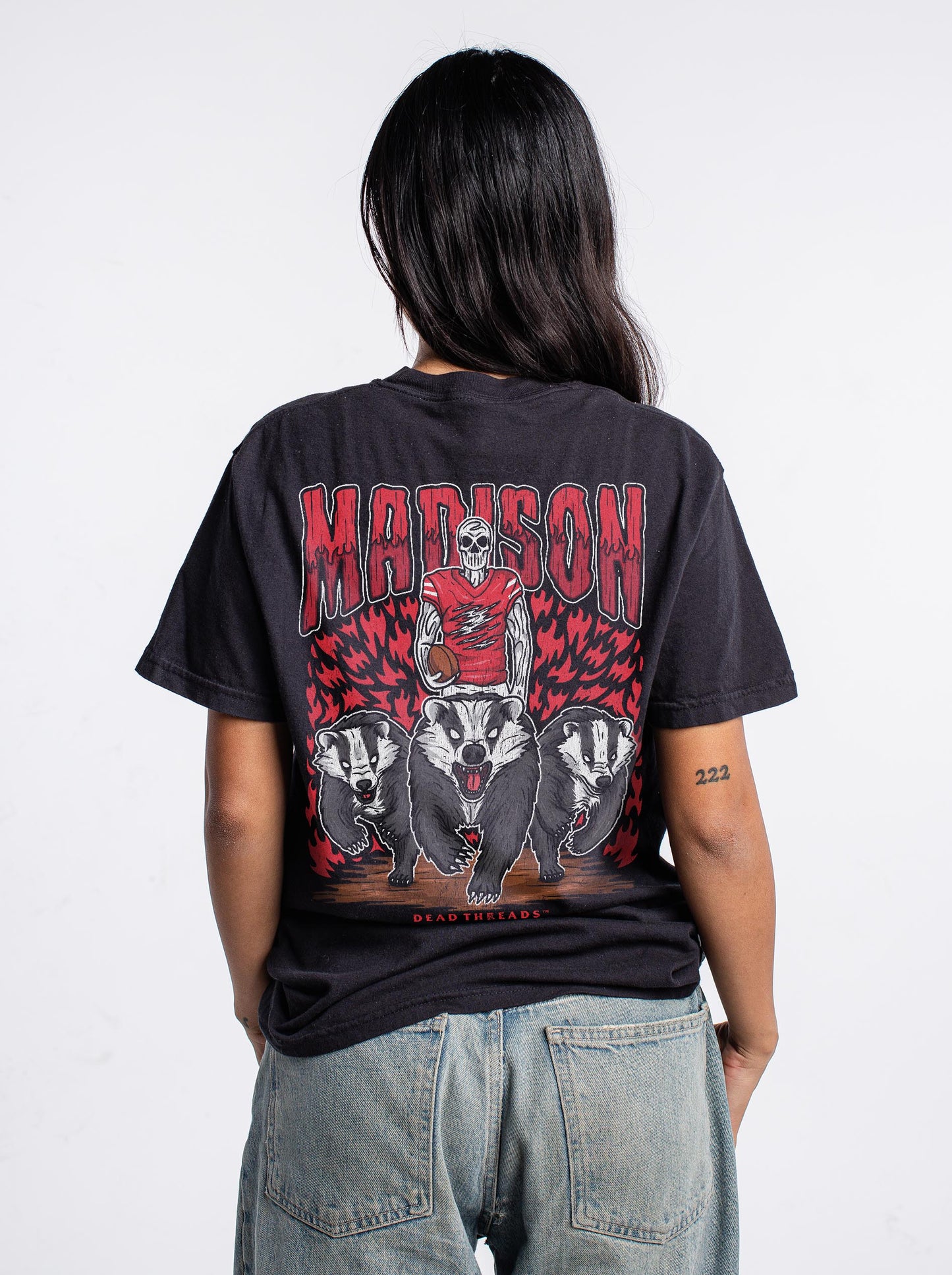 MADISON FOOTBALL - “3 SKULL” PREMIUM T-SHIRT