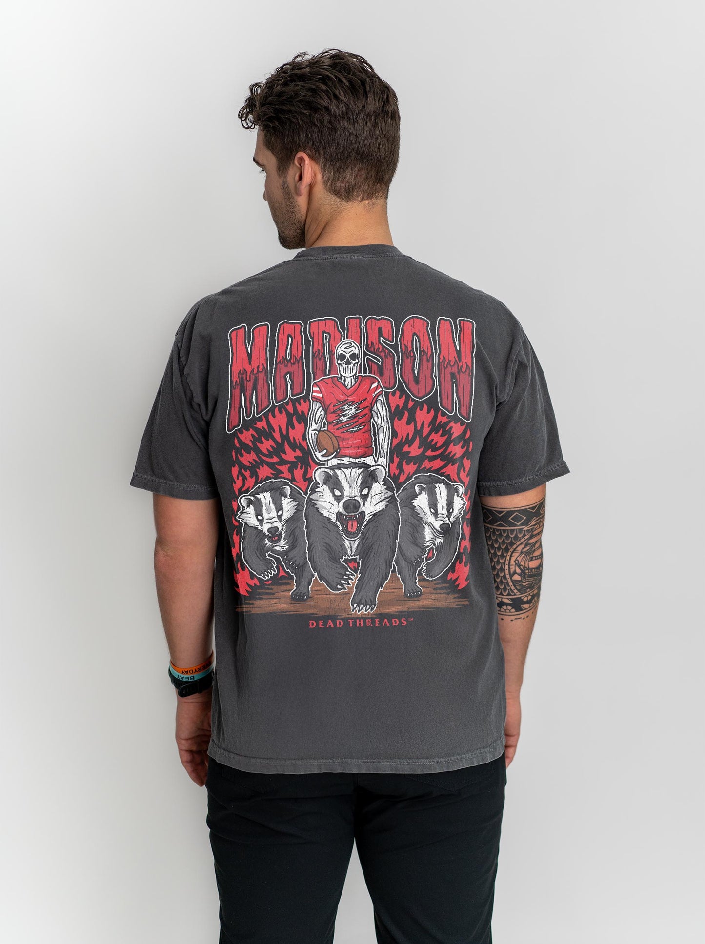 MADISON FOOTBALL - “3 SKULL” PREMIUM T-SHIRT