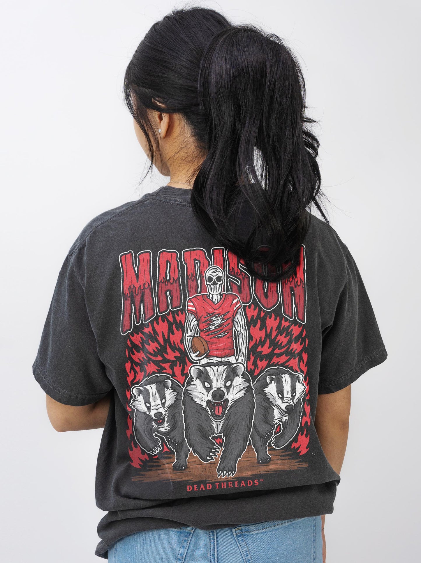 MADISON FOOTBALL - “3 SKULL” PREMIUM T-SHIRT