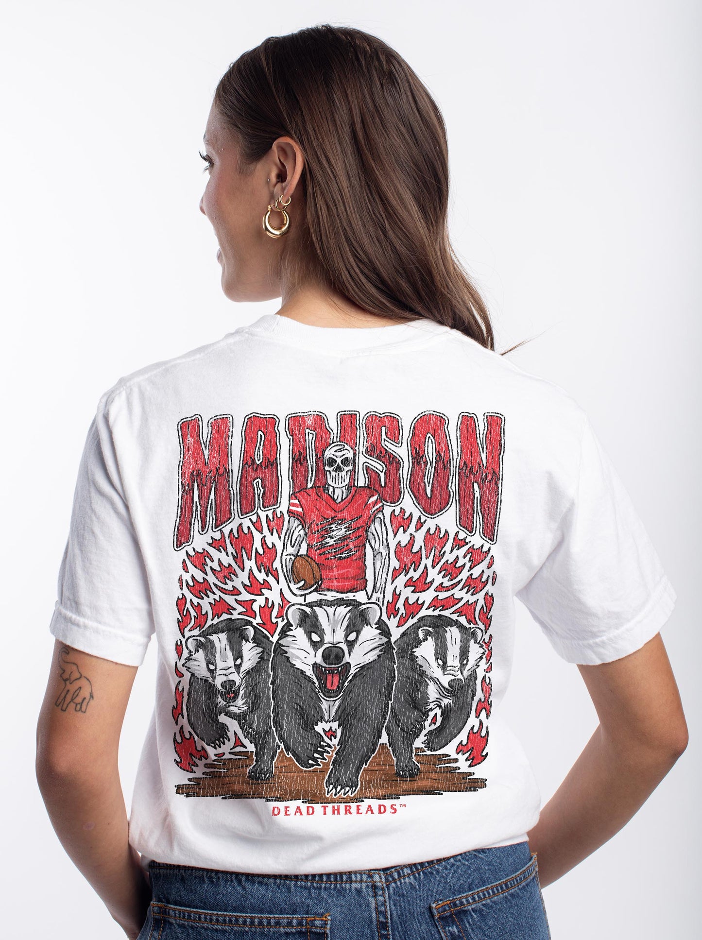 MADISON FOOTBALL - “3 SKULL” PREMIUM T-SHIRT