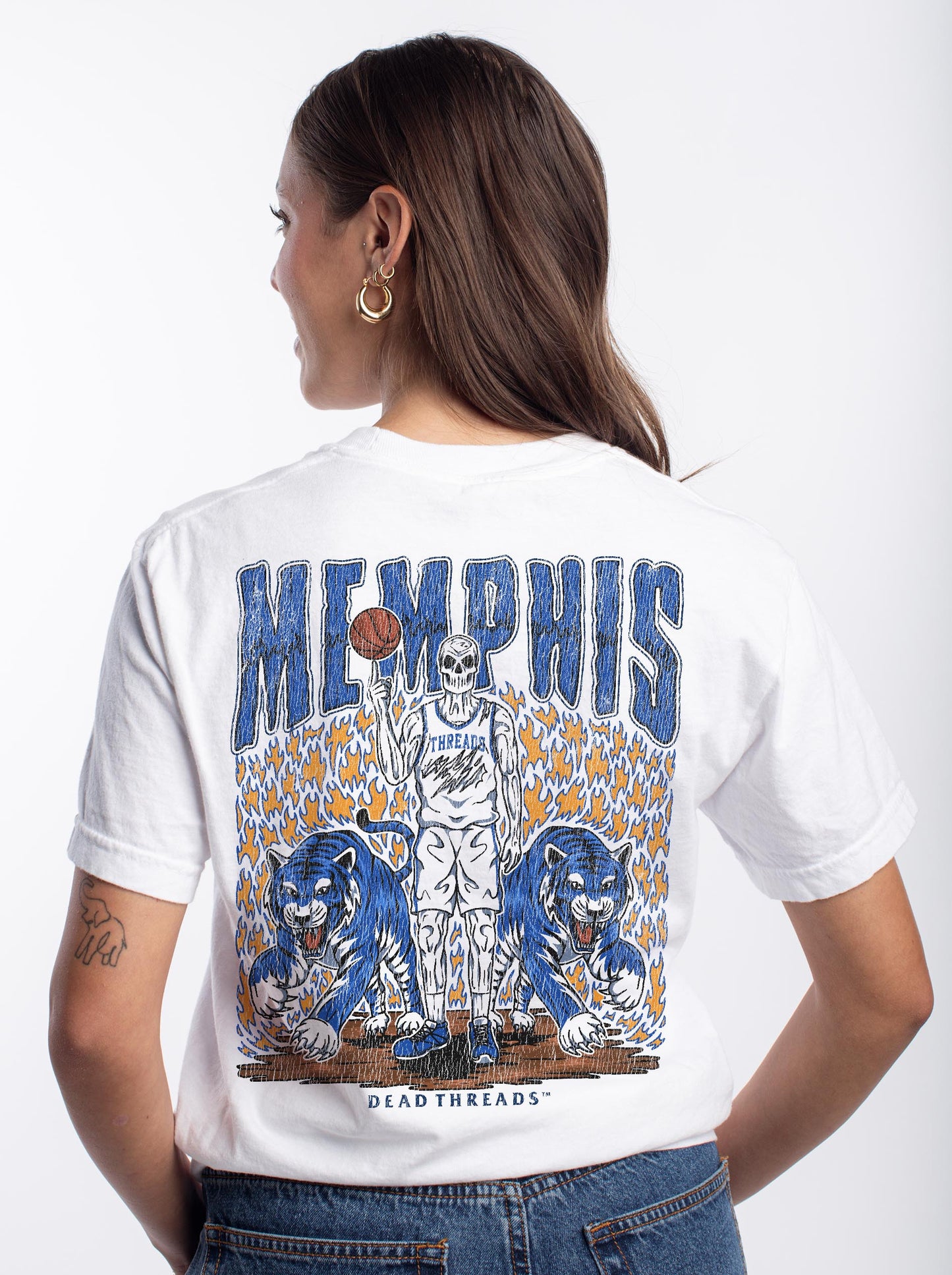 MEMPHIS BASKETBALL - “3 SKULL” PREMIUM T-SHIRT