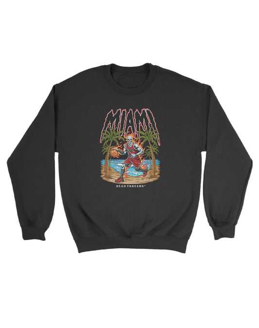 MIAMI BASKETBALL KIDS CREWNECK SWEATSHIRT