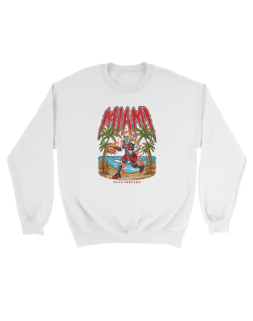 MIAMI BASKETBALL KIDS CREWNECK SWEATSHIRT