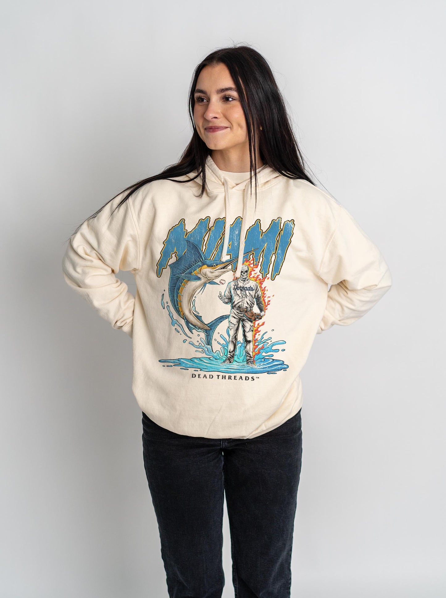 MIAMI BASEBALL - LIGHTWEIGHT HOODIE