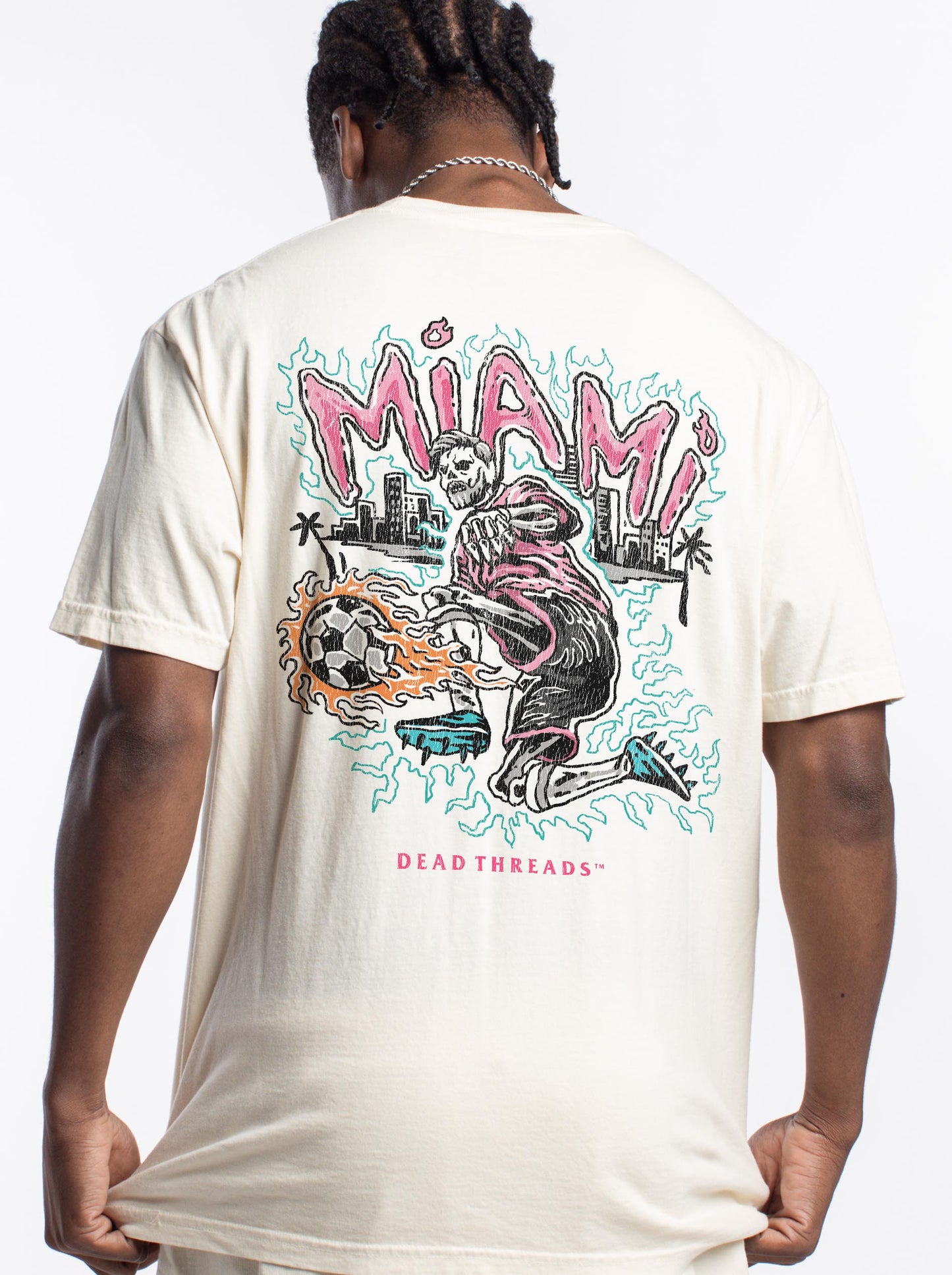 MIAMI FUTBOL - “3 SKULL” PREMIUM T-SHIRT