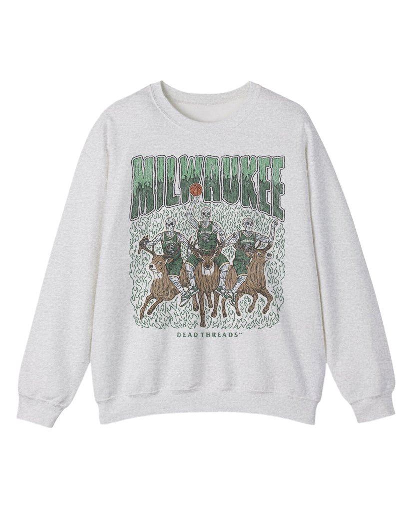 MILWAUKEE BASKETBALL CREWNECK SWEATSHIRT