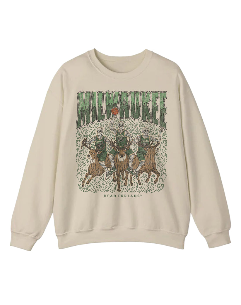 MILWAUKEE BASKETBALL CREWNECK SWEATSHIRT