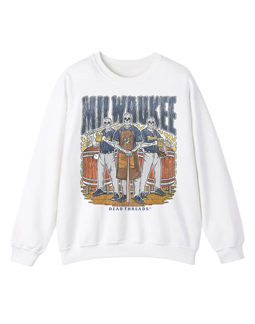 MILWAUKEE BASEBALL CREWNECK SWEATSHIRT