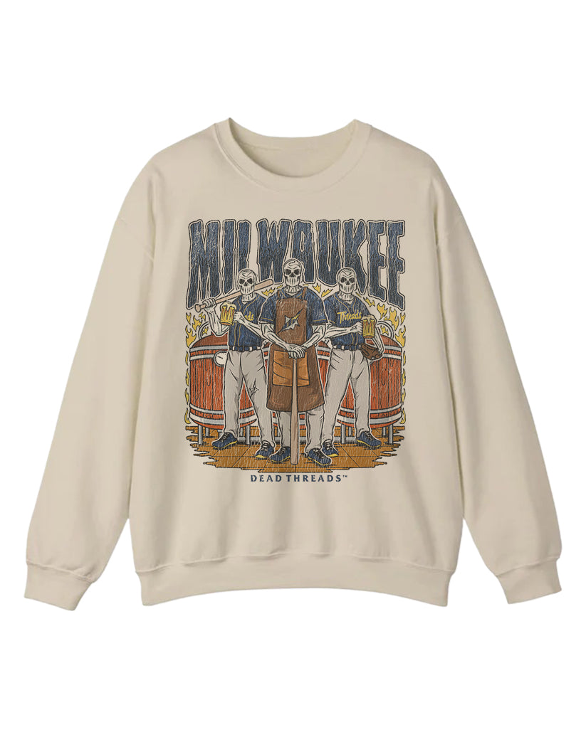 MILWAUKEE BASEBALL CREWNECK SWEATSHIRT