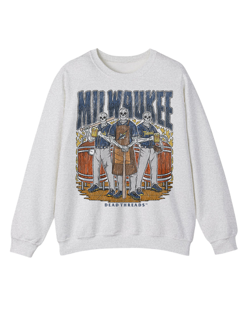 MILWAUKEE BASEBALL CREWNECK SWEATSHIRT