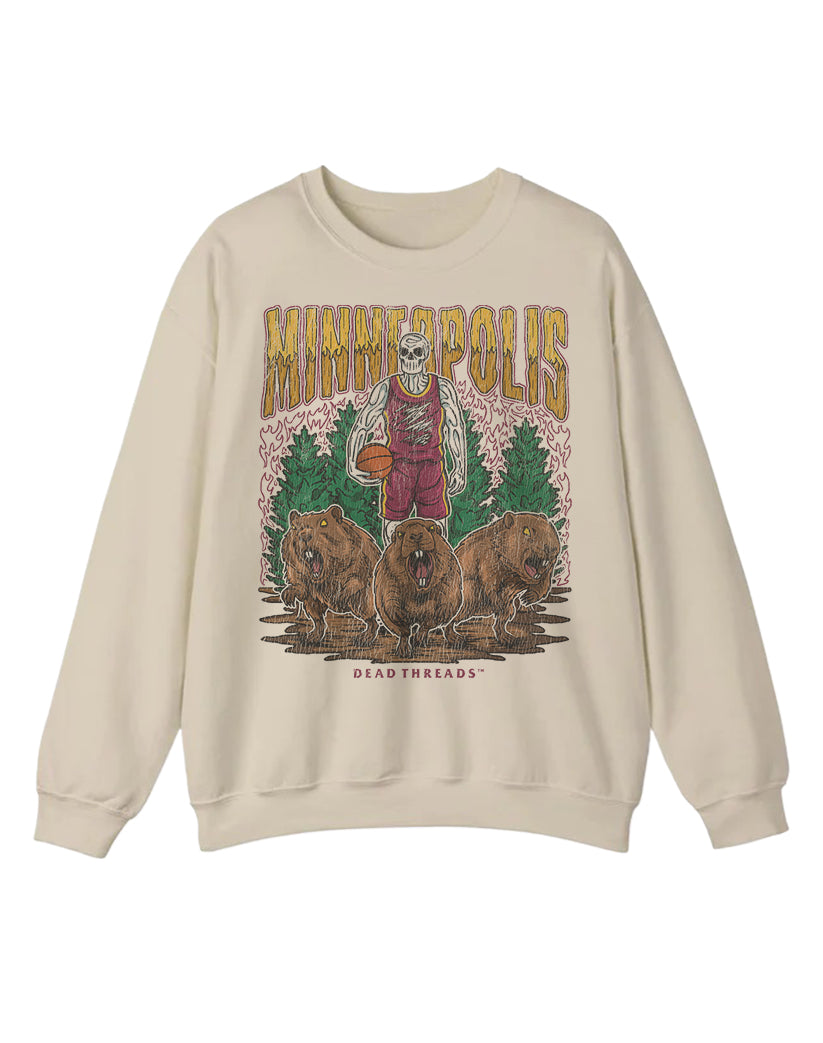 MINNEAPOLIS BASKETBALL CREWNECK SWEATSHIRT