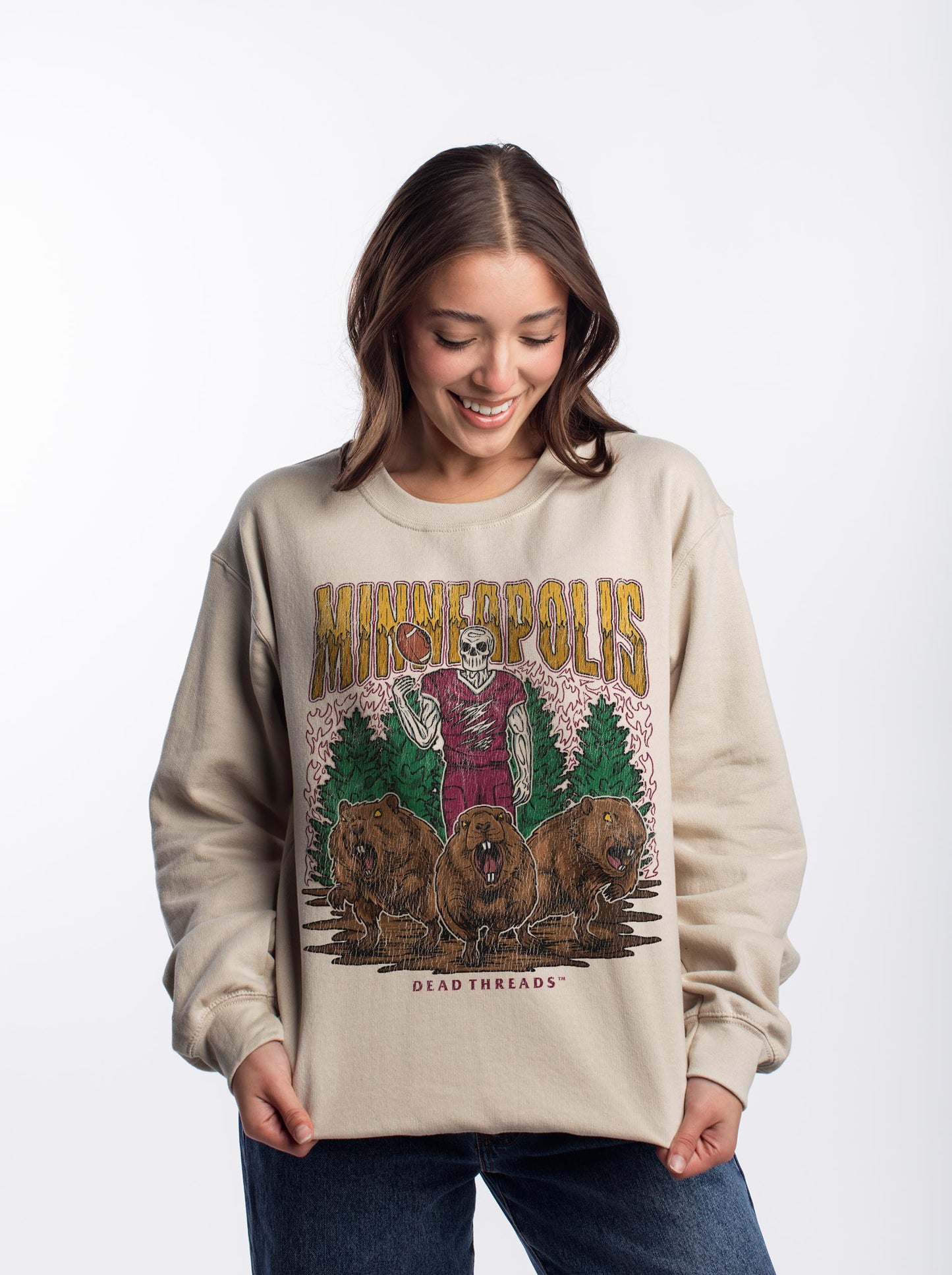 MINNEAPOLIS FOOTBALL CREWNECK SWEATSHIRT