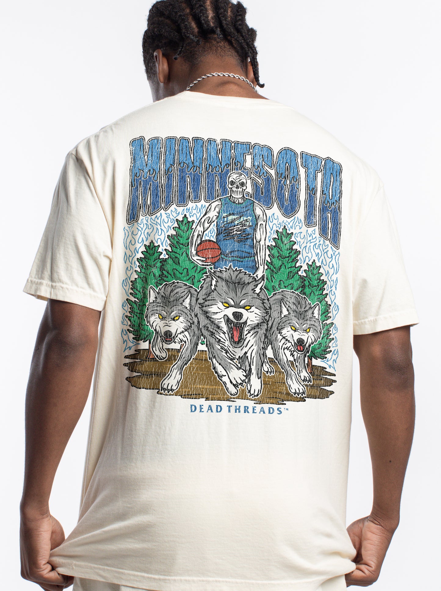 MINNESOTA BASKETBALL - “3 SKULL” PREMIUM T-SHIRT