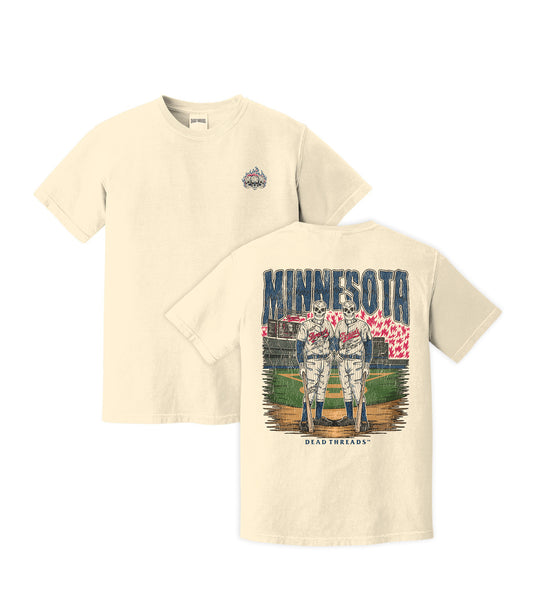 MINNESOTA BASEBALL - “3 SKULL” PREMIUM T-SHIRT