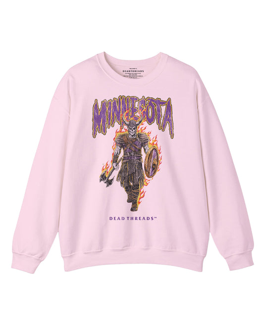 MINNESOTA FOOTBALL v2 CREWNECK SWEATSHIRT - PINK