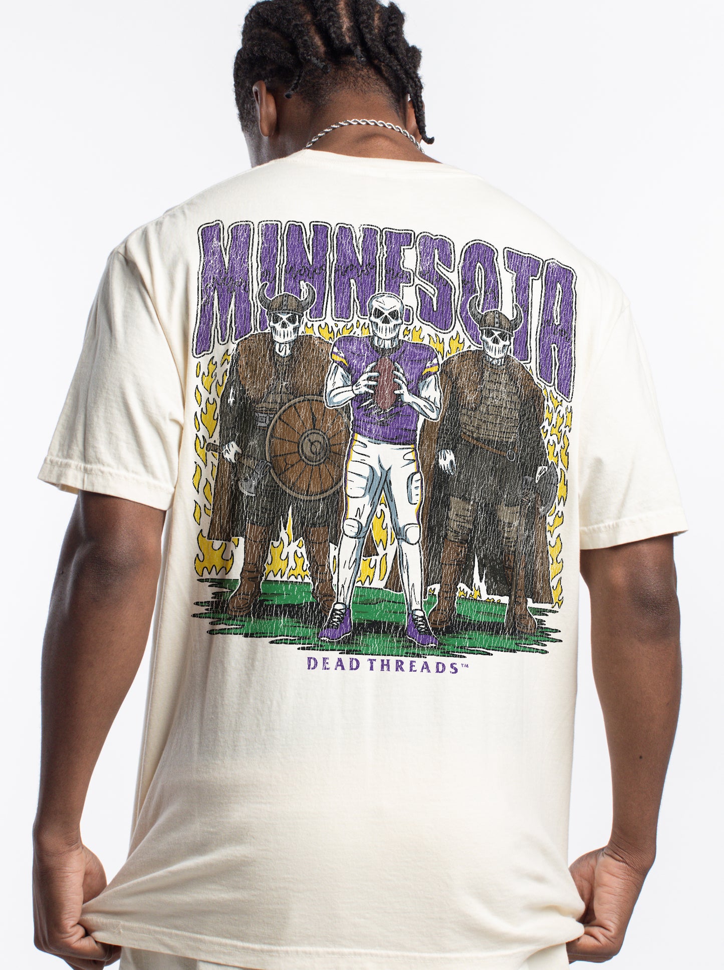 MINNESOTA FOOTBALL v3 - “3 SKULL” PREMIUM T-SHIRT