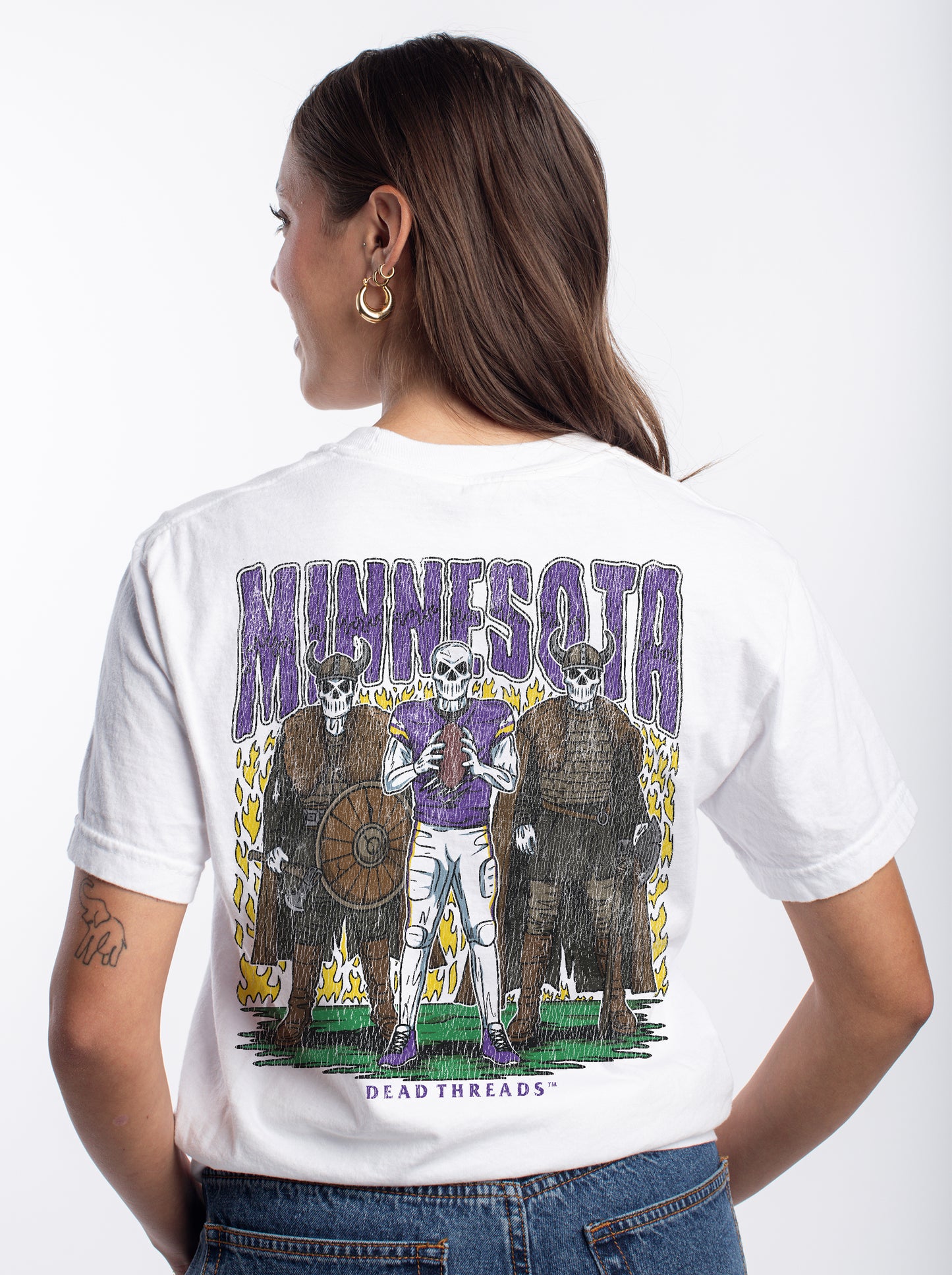 MINNESOTA FOOTBALL v3 - “3 SKULL” PREMIUM T-SHIRT