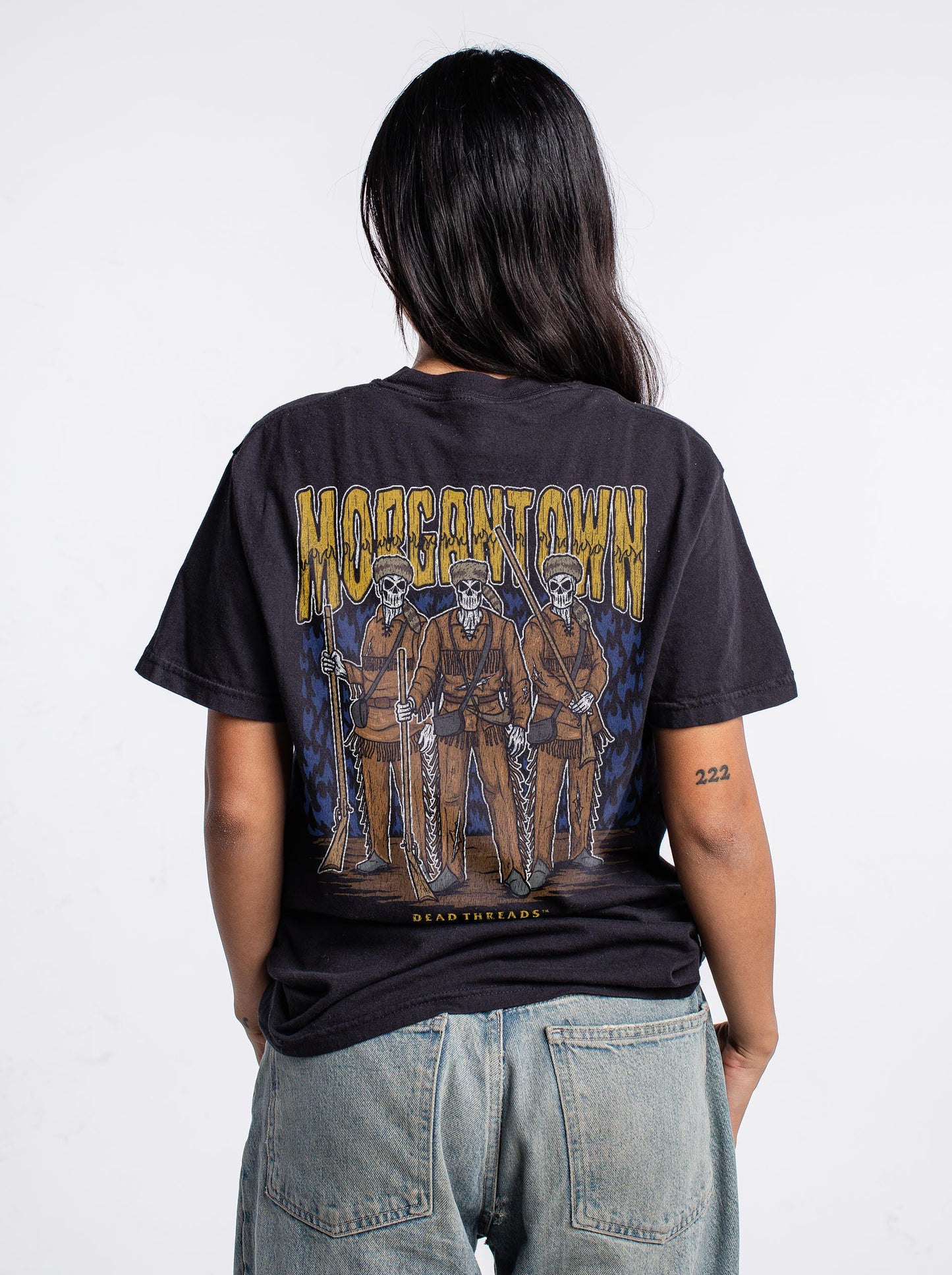 MORGANTOWN - “3 SKULL” PREMIUM T-SHIRT