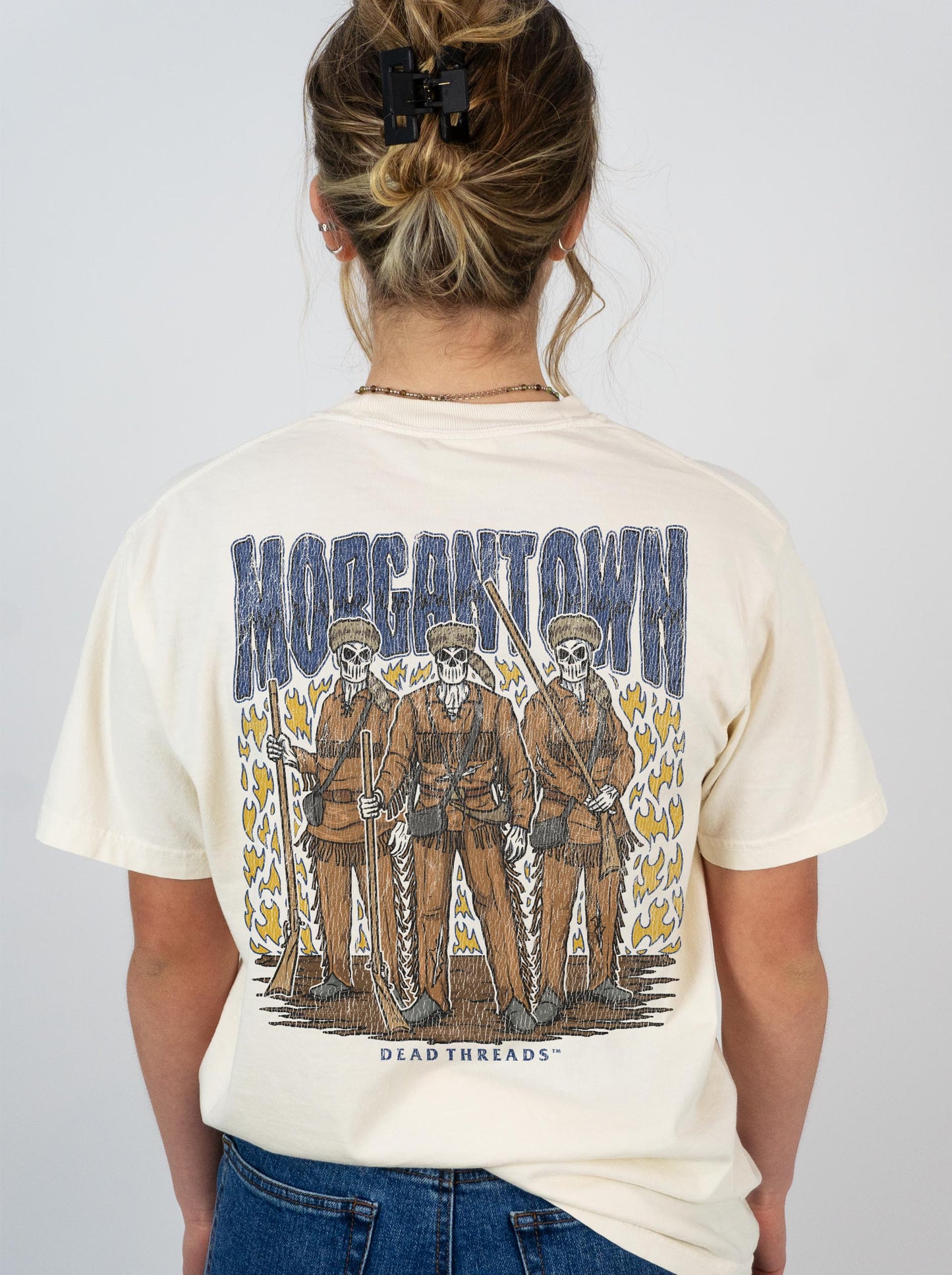 MORGANTOWN - “3 SKULL” PREMIUM T-SHIRT