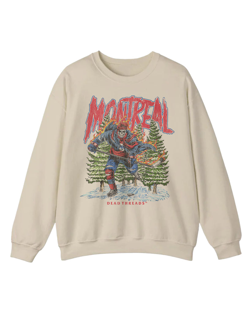 MONTREAL HOCKEY CREWNECK SWEATSHIRT