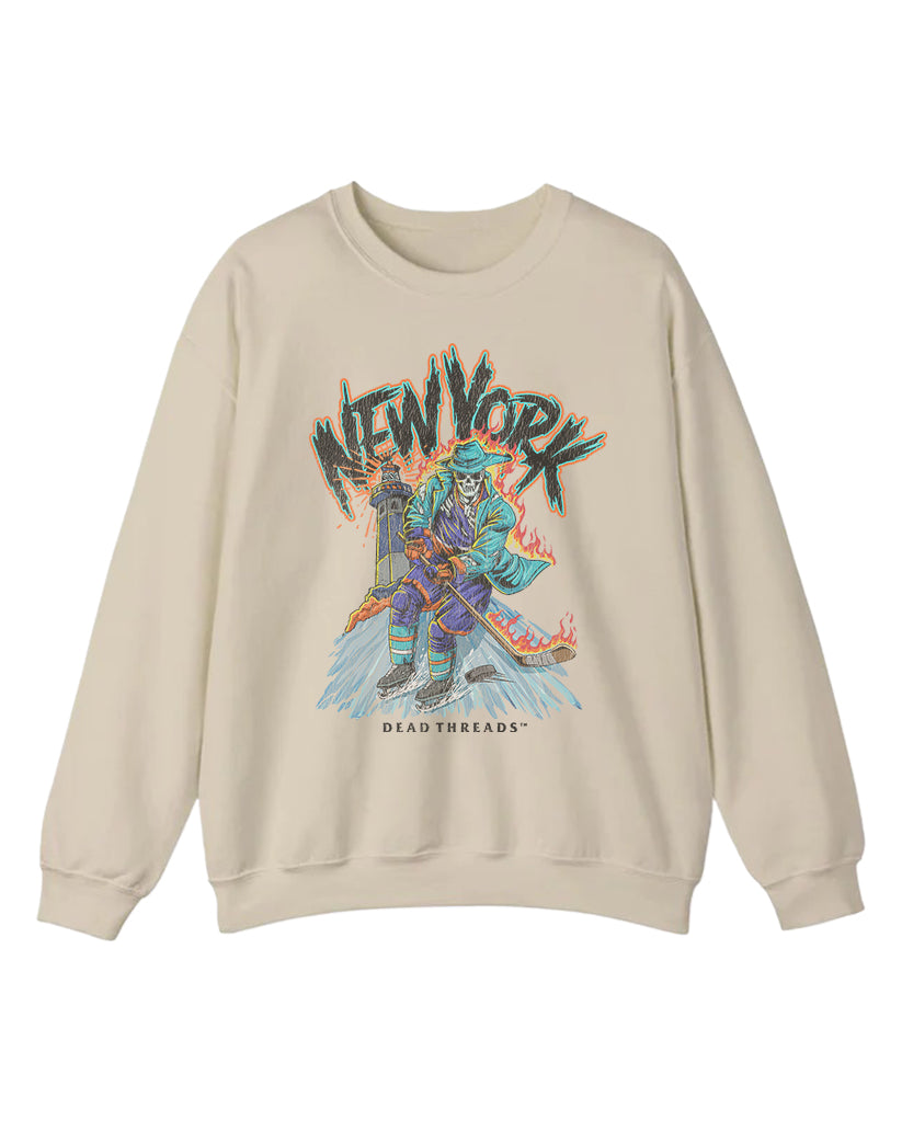 NEW YORK HOCKEY "THE ISLANDER" CREWNECK SWEATSHIRT