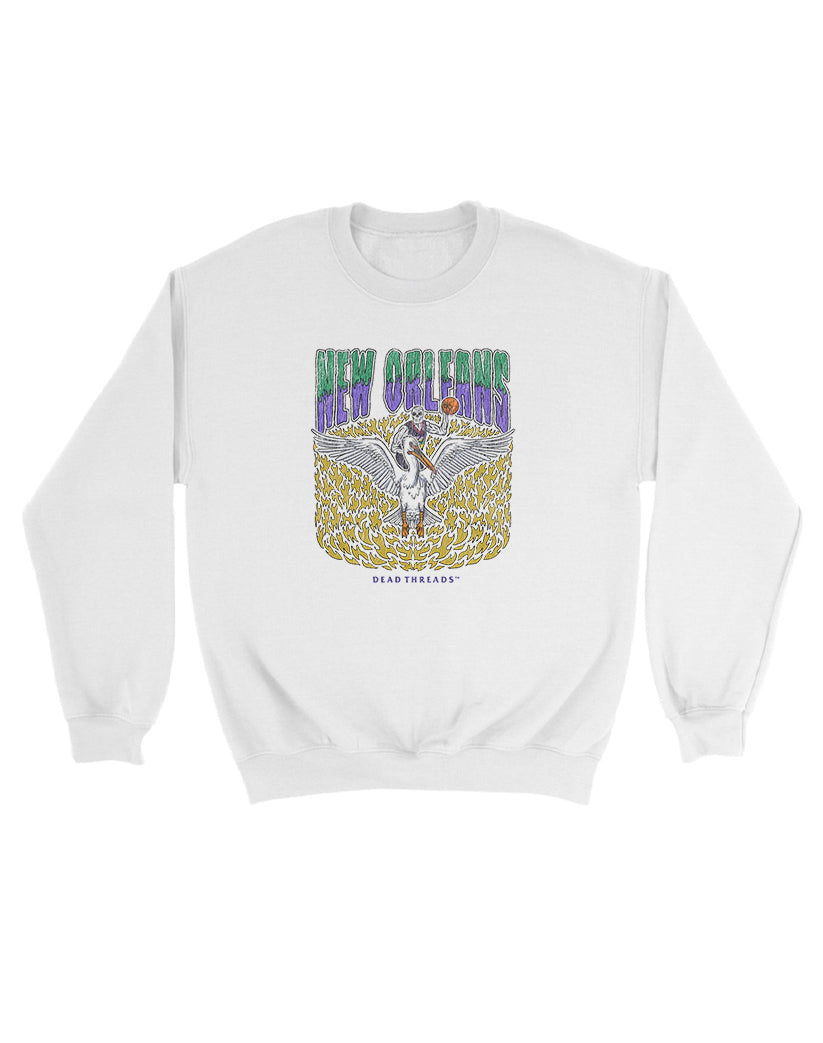NEW ORLEANS BASKETBALL KIDS CREWNECK SWEATSHIRT