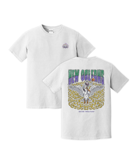 NEW ORLEANS BASKETBALL - “3 SKULL” PREMIUM T-SHIRT