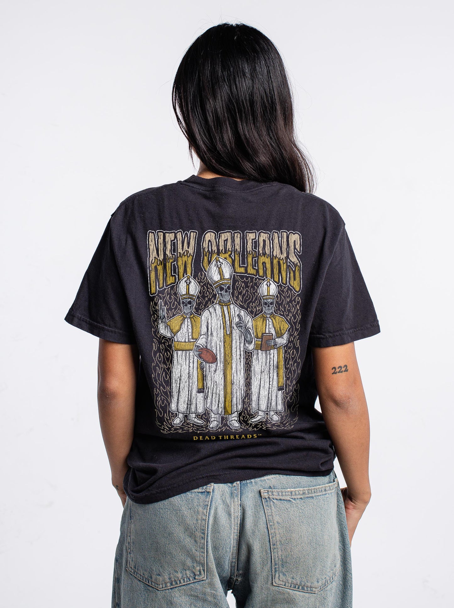 NEW ORLEANS FOOTBALL - “3 SKULL” PREMIUM T-SHIRT