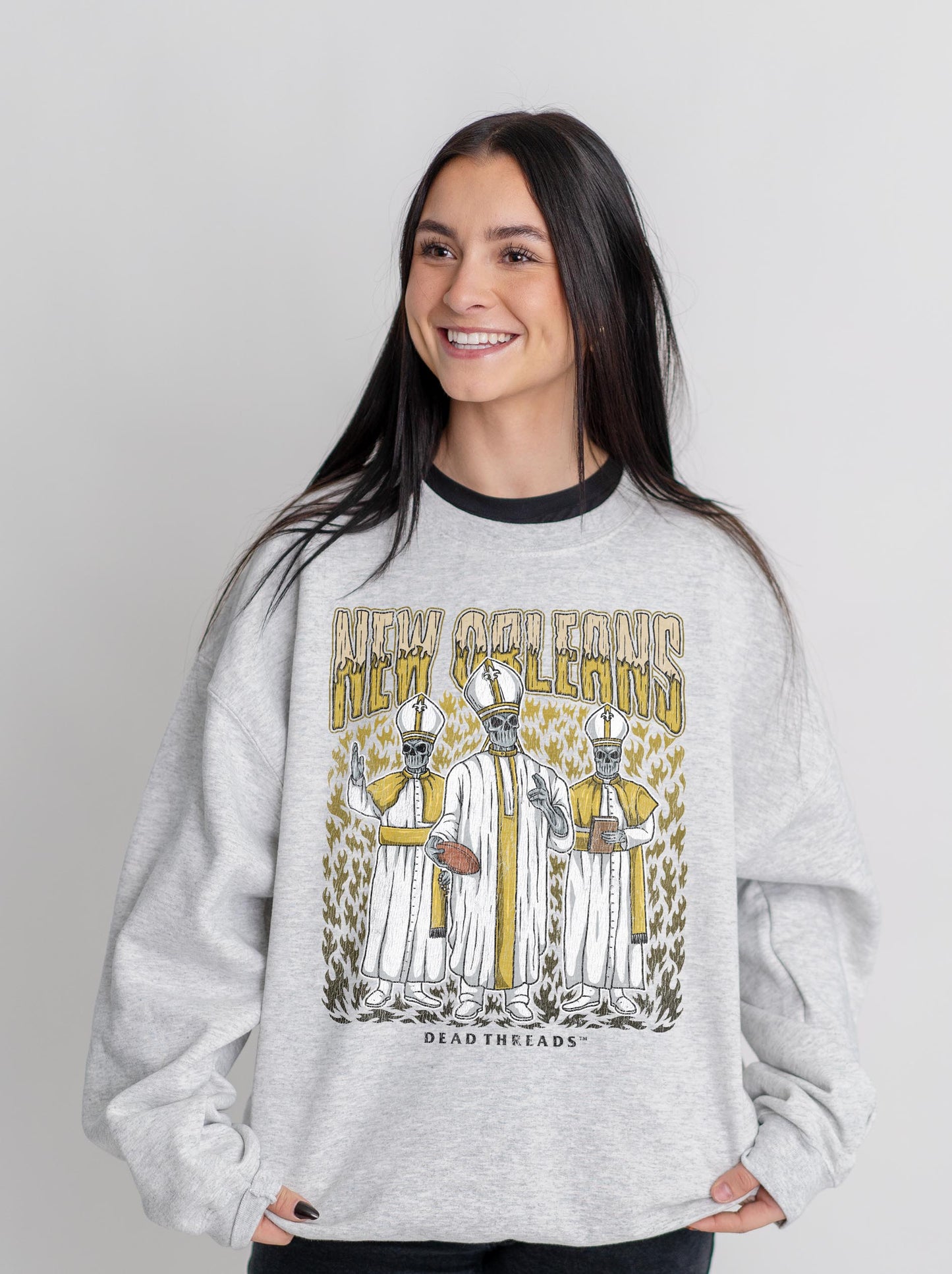 NEW ORLEANS FOOTBALL CREWNECK SWEATSHIRT