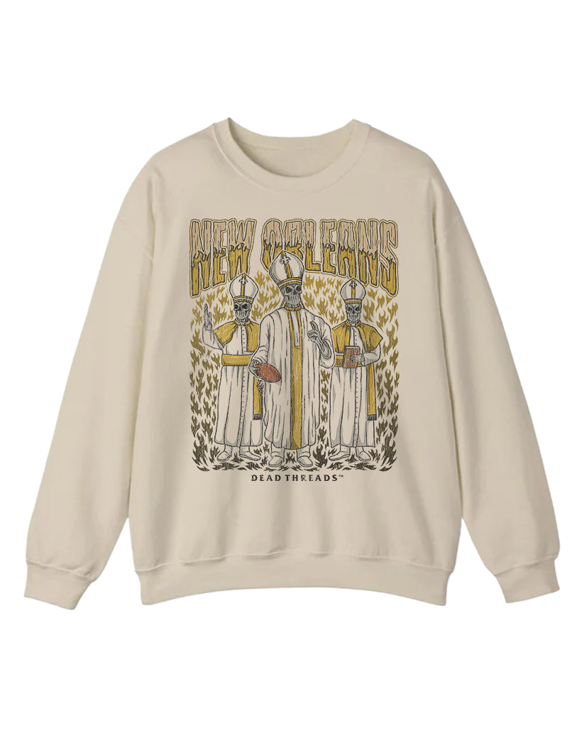 NEW ORLEANS FOOTBALL CREWNECK SWEATSHIRT