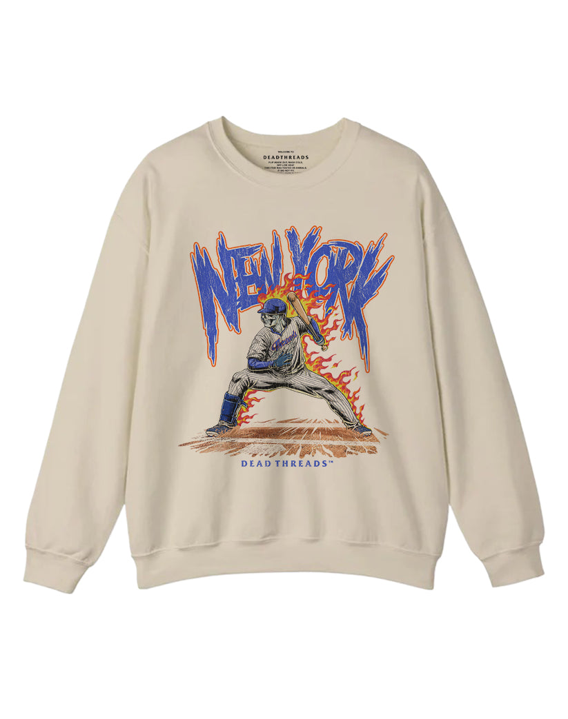 NEW YORK “QUEENS” BASEBALL v2 CREWNECK SWEATSHIRT