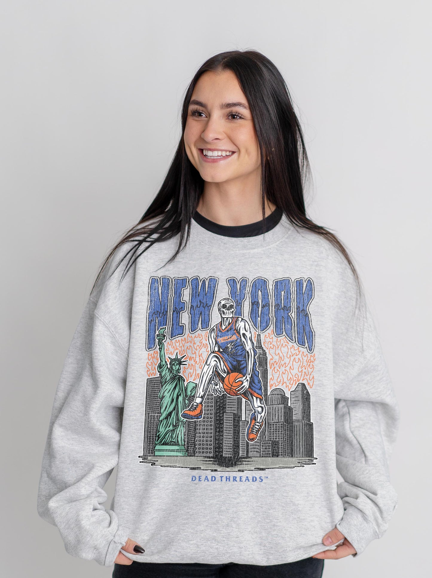 NEW YORK BASKETBALL CREWNECK SWEATSHIRT