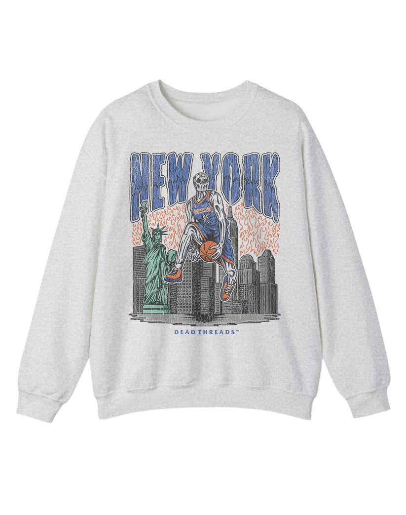 NEW YORK BASKETBALL CREWNECK SWEATSHIRT