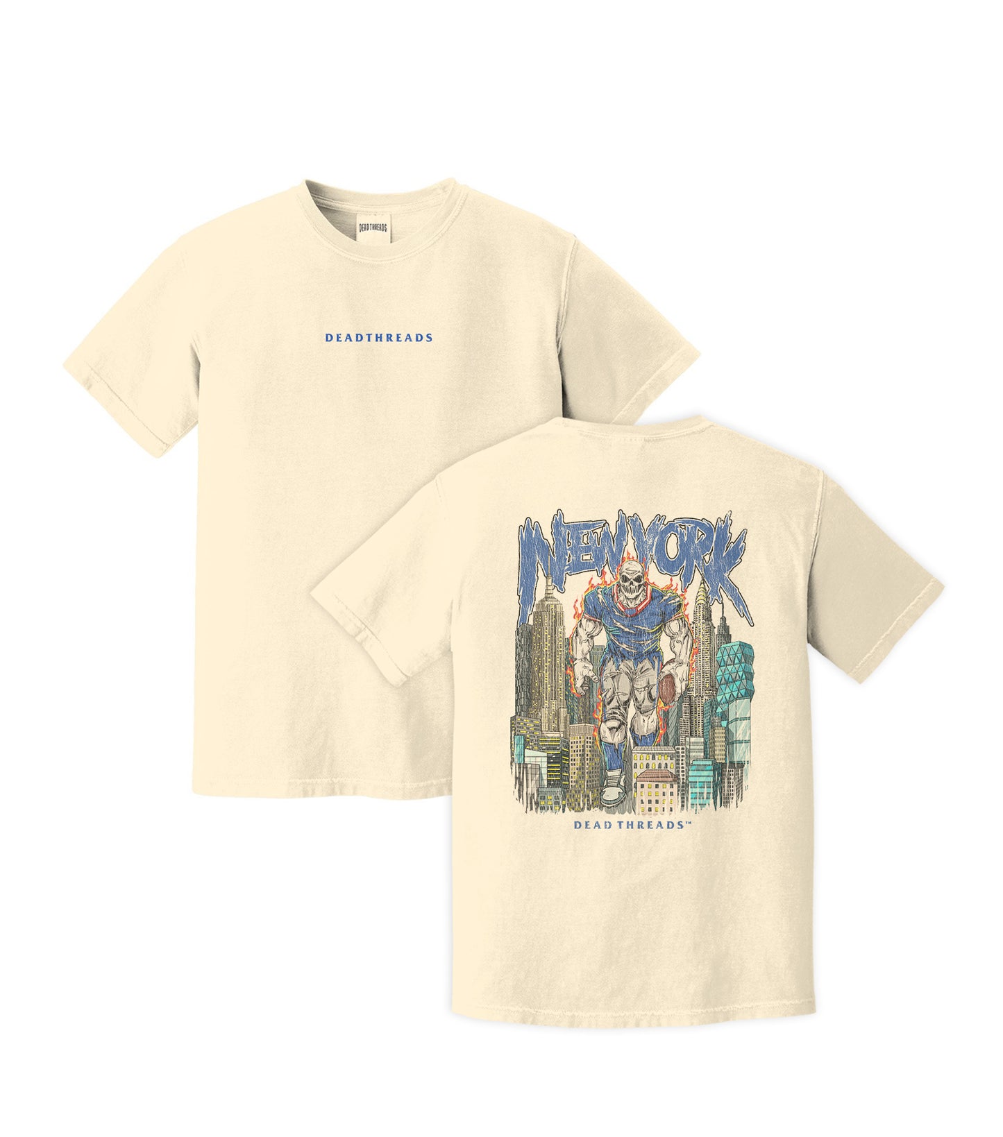 NEW YORK FOOTBALL BLUE - “DT ESSENTIAL" PREMIUM T-SHIRT